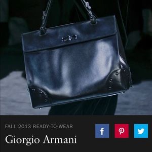 Giorgio Armani top handle bag